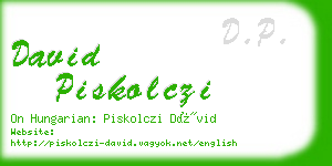 david piskolczi business card